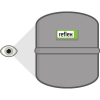 Reflex Sichtprüfung von Membran-Druckausdehnungsgefäßen